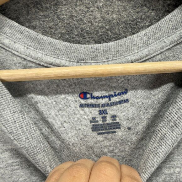 New Champion Activewear T-Shirt Men 3XL Gray Short Sleeve Mizzou Athletic - Picture 3 of 5